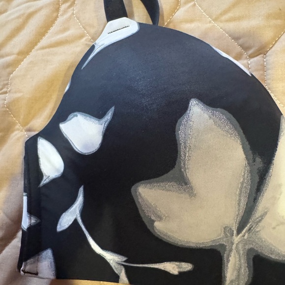 Auden The Bliss Bra Size 40C Black Floral Lightly Lined Style # 023126930 - Picture 2 of 16